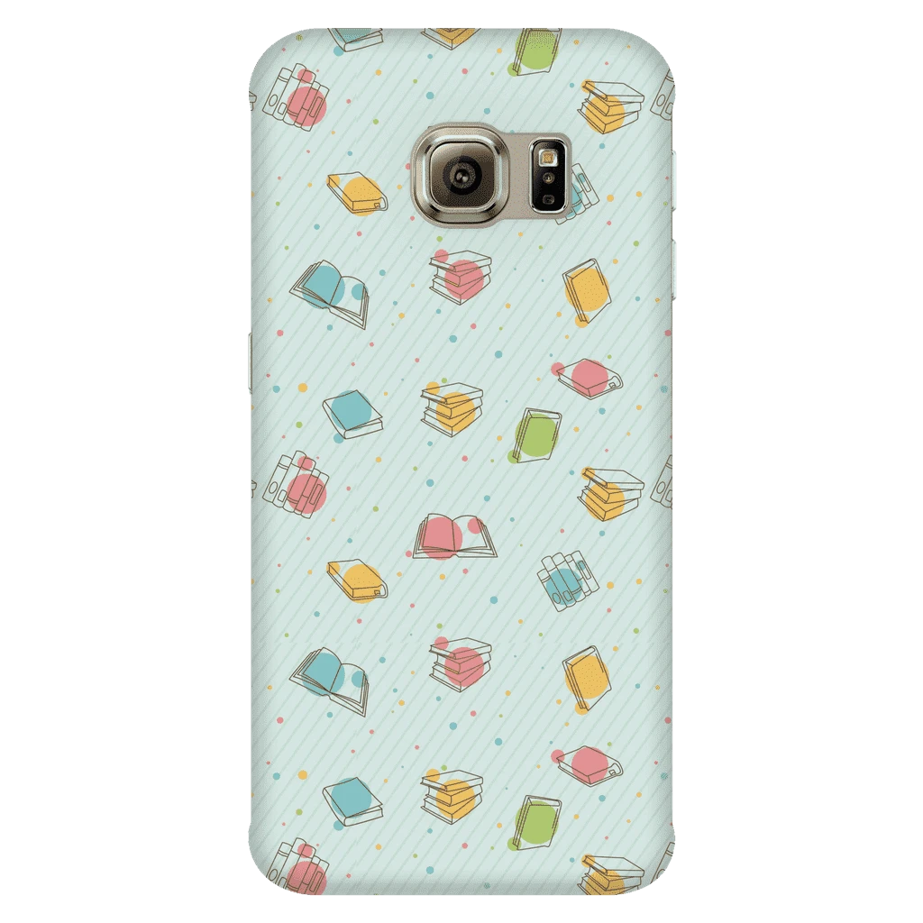 Colorful Bookish Pattern Phone Case Green 5 Colorful Bookish Pattern Phone Case Green - Image 3