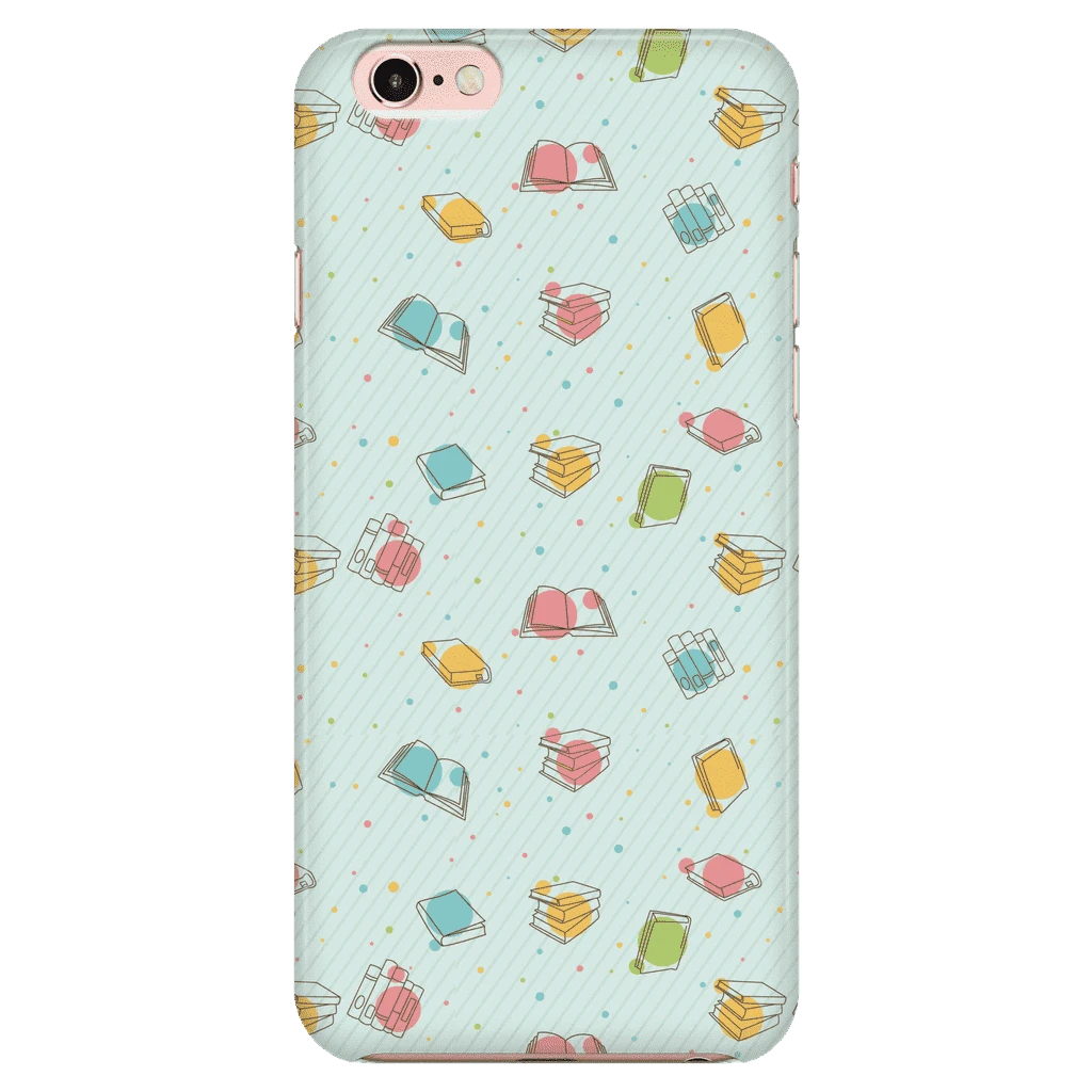 Colorful Bookish Pattern Phone Case Green 11 Colorful Bookish Pattern Phone Case Green - Image 9