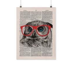 Nerdy Owl Vintage Dictionary Poster -Home Fashion Store tgmiho3mfny0j8n2bhnazcyh