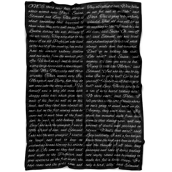 The Lion, The Witch And The Wardrobe Book Page Fleece Blanket