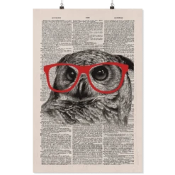 Nerdy Owl Vintage Dictionary Poster -Home Fashion Store vipnd1g88ucpj1lgr76steak