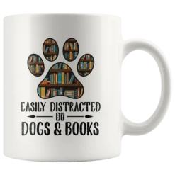 "Dogs And Books"11oz White Mug