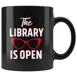 Rupaul"The Library Is Open"11oz Black Mug