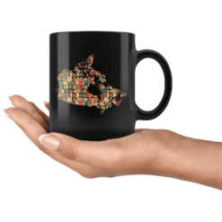 "Canada Bookish Map"11oz Black Mug -Home Fashion Store woq28d7qp064v7p68v1s9epq