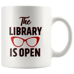 Rupaul"The Library Is Open"11oz White Mug
