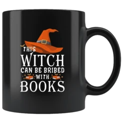 "Bribed With Books"11oz Black Mug