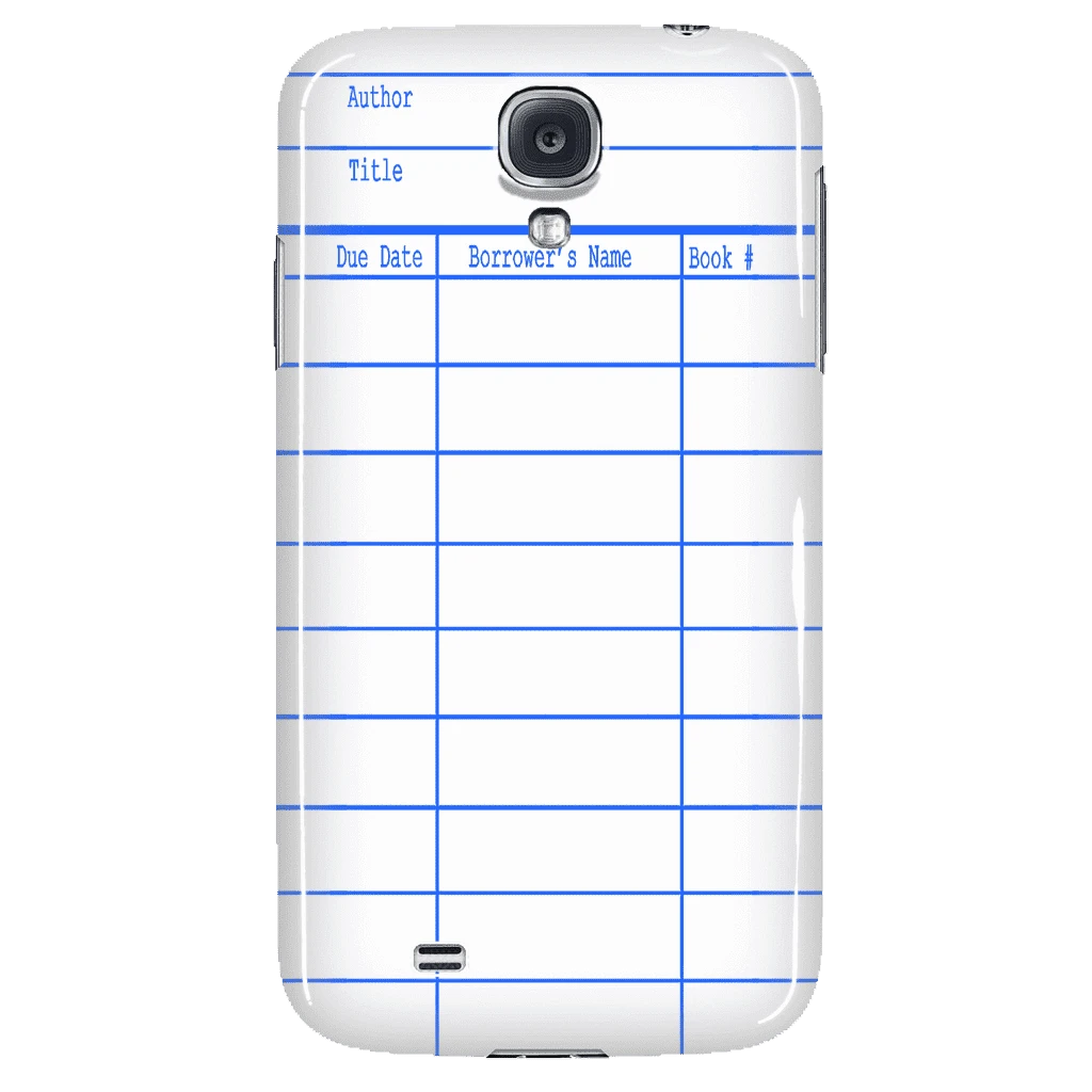 Library Card Phone Case White 3 Library Card Phone Case White