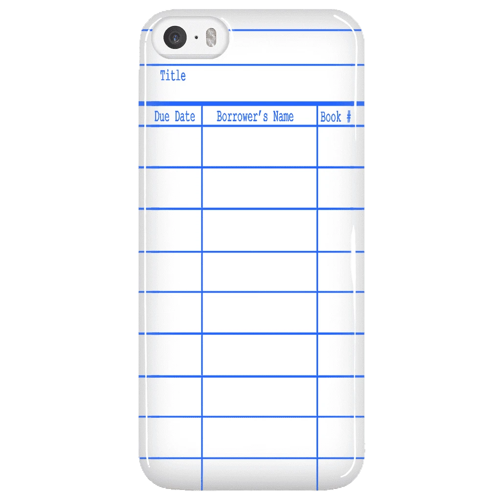 Library Card Phone Case White 5 Library Card Phone Case White - Image 3