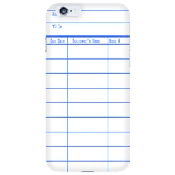 Library Card Phone Case White 10 Library Card Phone Case White -Home Fashion Store z4tYZebhXMLhjdAdYpfR655nYh5822 6486 front