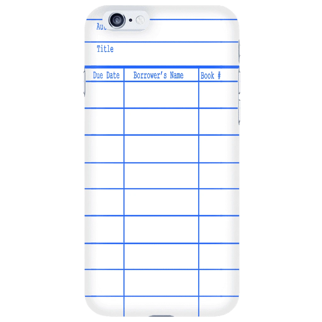 Library Card Phone Case White 6 Library Card Phone Case White - Image 4