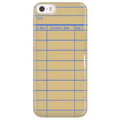 Library Card Phone Case Yellow -Home Fashion Store zGGW3SePHr2fPgLpWZtLLPsSTA443K 6831 front